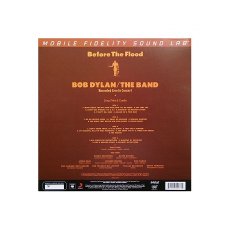 Виниловая пластинка Dylan, Bob, Before The Flood (Original Master Recording) (0821797242615) - фото 2