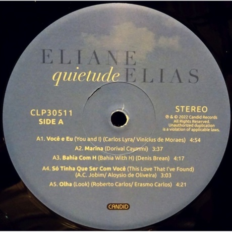 Eliane Elias - Quietude (0708857305117) виниловая пластинка - фото 3