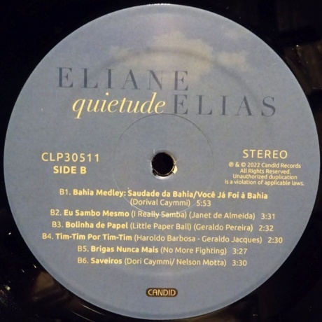 Eliane Elias - Quietude (0708857305117) виниловая пластинка - фото 4