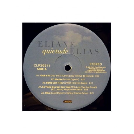 Виниловая пластинка Elias, Eliane , Quietude (0708857305117) - фото 3