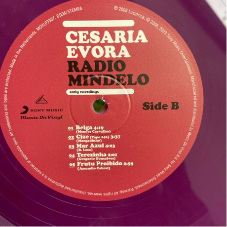 Виниловая пластинка Evora, Cesaria, Radio Mindelo (coloured) (8719262027404) - фото 7