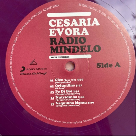 Виниловая пластинка Evora, Cesaria, Radio Mindelo (coloured) (8719262027404) - фото 9