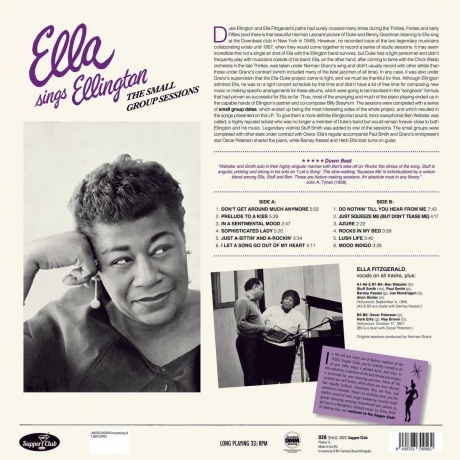 Ella Fitzgerald - Ella Sings Ellington (8435723700562) виниловая пластинка - фото 2