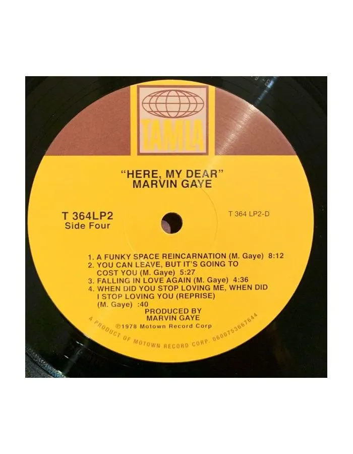 Виниловая пластинка Gaye, Marvin, Here, My Dear (0600753667644) - фото 8