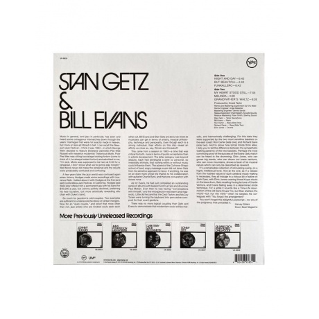 Виниловая пластинка Getz, Stan; Evans, Bill, Previously Unreleased Recordings (Acoustic Sounds) (0602458538311) - фото 5