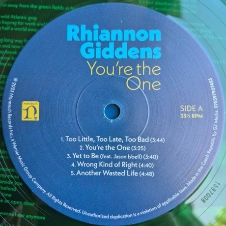 Rhiannon Giddens - You're The One (0075597907483) виниловая пластинка - фото 3
