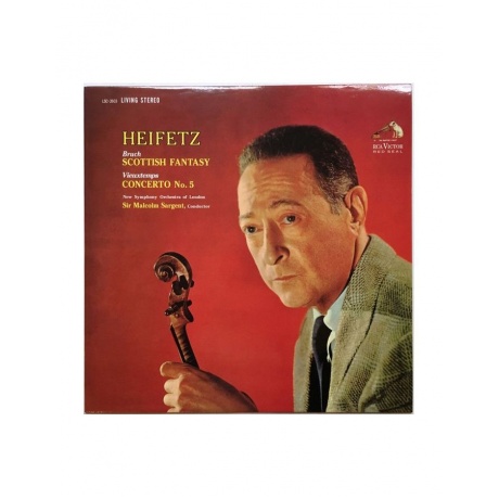 Виниловая пластинка Heifetz, Jascha, Bruch: Scottish Fantasy/ Vieuxtemps: Concerto No.5 (Analogue) (0753088260315) - фото 2