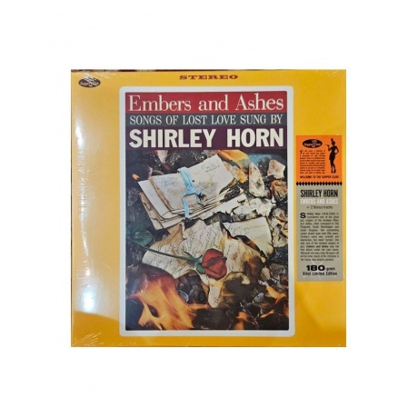 Виниловая пластинка Horn, Shirley, Embers And Ashes - Songs Of Lost Love Sung (8435723700418) - фото 1