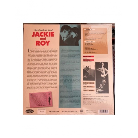 Виниловая пластинка Jackie &amp; Roy, You Smell So Good (8435723700661) - фото 2