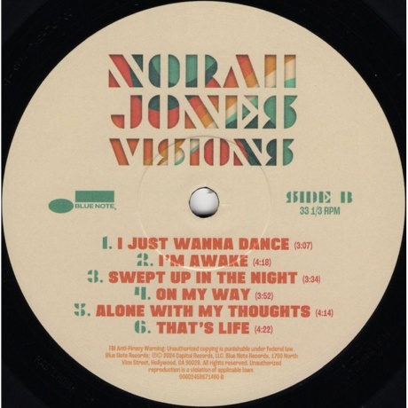 Norah Jones - Visions (0602458671490) виниловая пластинка - фото 4