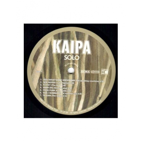 Виниловая пластинка Kaipa, Solo (0886922805752) - фото 5
