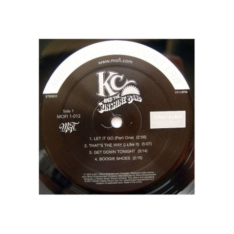 Виниловая пластинка KC And The Sunshine Band, KC And The Sunshine Band (Original Master Recording) (0821797100120) - фото 3