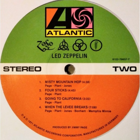 Led Zeppelin - Led Zeppelin IV (coloured) (0603497837076) виниловая пластинка - фото 5