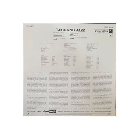 Виниловая пластинка Legrand, Michel; Davis, Miles, Legrand Jazz (Analogue) (0088985348951) - фото 2
