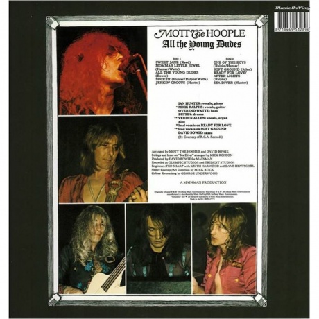 Mott The Hoople - All The Young Dudes (8718469532896) виниловая пластинка - фото 2