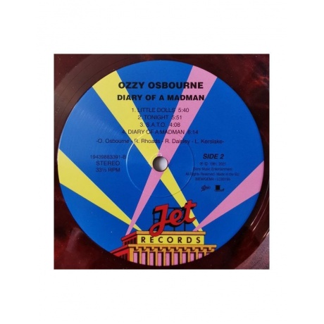 Виниловая пластинка Osbourne, Ozzy, Diary Of A Madman (coloured) (0194398833910) - фото 6