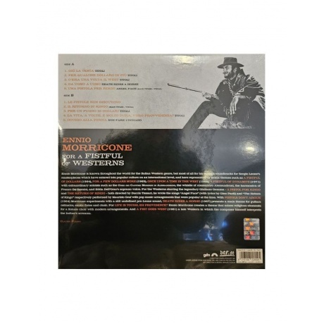 Виниловая пластинка OST, For A Fistful Of Westerns (Ennio Morricone) (coloured) (8016158025545) - фото 2
