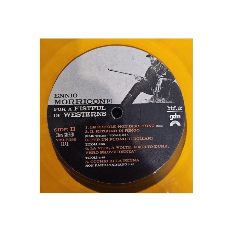 Виниловая пластинка OST, For A Fistful Of Westerns (Ennio Morricone) (coloured) (8016158025545) - фото 4