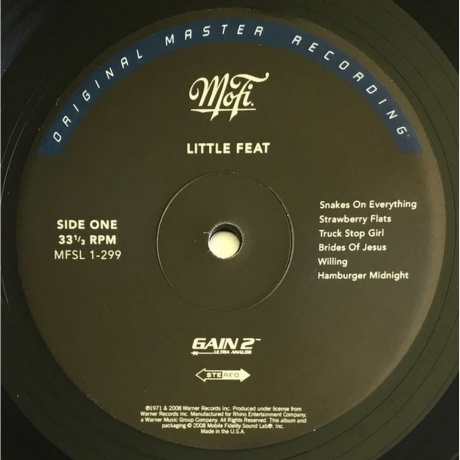 Little Feat - Little Feat (Analogue, Original Master Recording) (0821797129916) виниловая пластинка - фото 3