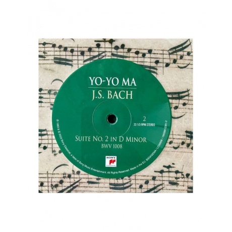 Виниловая пластинка Ma, Yo-Yo, Bach: The Six Unaccompanied Cello Suites (picture) (0196588123818) - фото 9