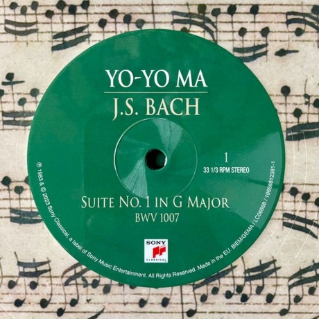 Yo-Yo Ma - Bach: The Six Unaccompanied Cello Suites (picture) (0196588123818) виниловая пластинка - фото 2