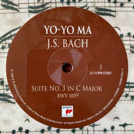 Yo-Yo Ma - Bach: The Six Unaccompanied Cello Suites (picture) (0196588123818) виниловая пластинка - фото 4
