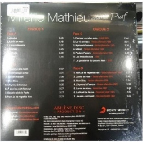 0196588276811, Mathieu, Mireille, Chante Piaf виниловая пластинка - фото 2