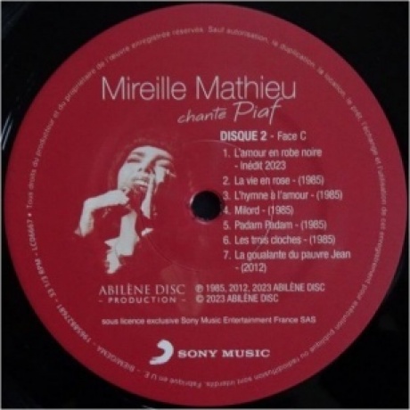 0196588276811, Mathieu, Mireille, Chante Piaf виниловая пластинка - фото 5