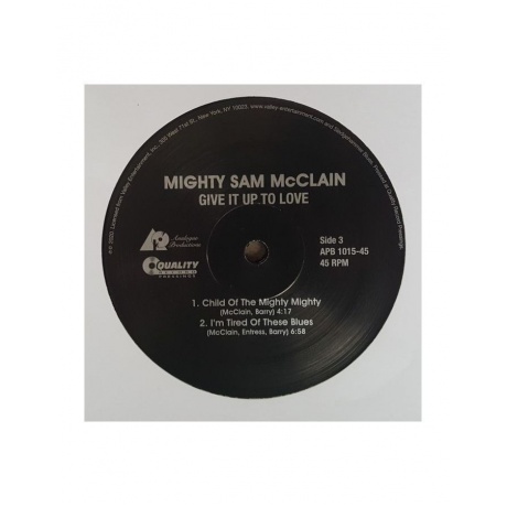 Виниловая пластинка McClain, Mighty Sam, Give It Up To Love (Analogue) (0753088001079) - фото 4