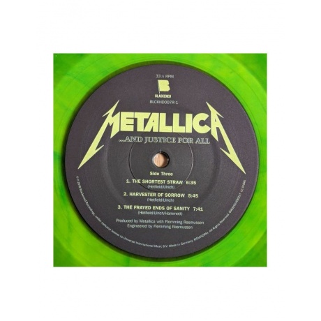 Виниловая пластинка Metallica, ...And Justice For All (coloured) (0602455725875) - фото 5