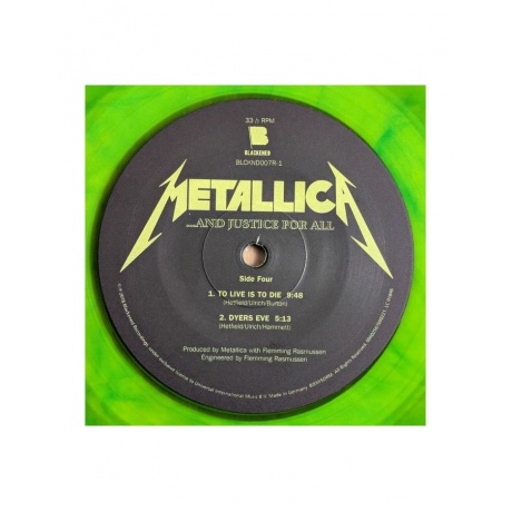 Виниловая пластинка Metallica, ...And Justice For All (coloured) (0602455725875) - фото 6