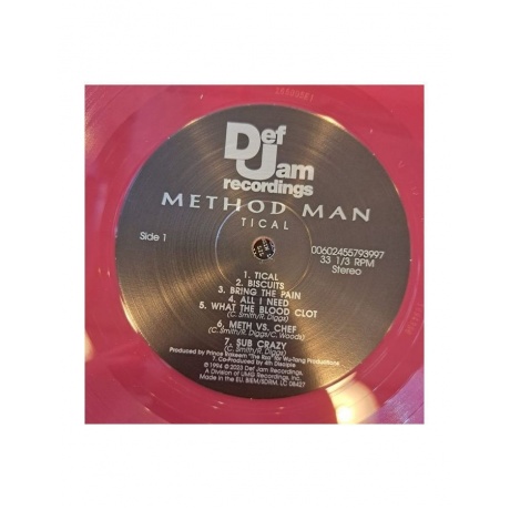Виниловая пластинка Method Man, Tical (coloured) (0602455793997) - фото 3