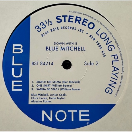 Blue Mitchell - Down With It! (Analogue, Tone Poet) (0602445395774) виниловая пластинка - фото 4