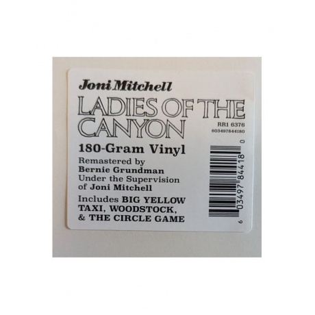 Виниловая пластинка Mitchell, Joni, Ladies Of The Canyon (0603497844180) - фото 7