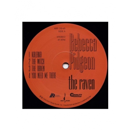 Виниловая пластинка Pidgeon, Rebecca, The Raven (Analogue) (0753088130472) - фото 2