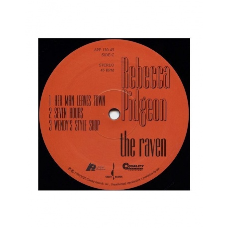 Виниловая пластинка Pidgeon, Rebecca, The Raven (Analogue) (0753088130472) - фото 4