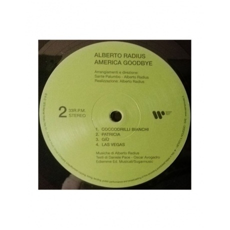 Alberto Radius - America Good-Bye (8032484343474) виниловая пластинка - фото 4