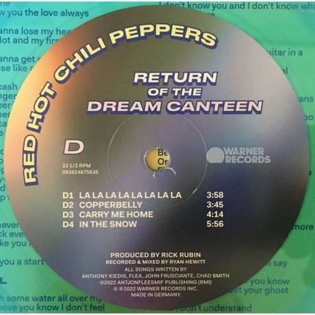 Red Hot Chili Peppers - Return Of The Dream Canteen (coloured) (0093624867364) виниловая пластинка - фото 12