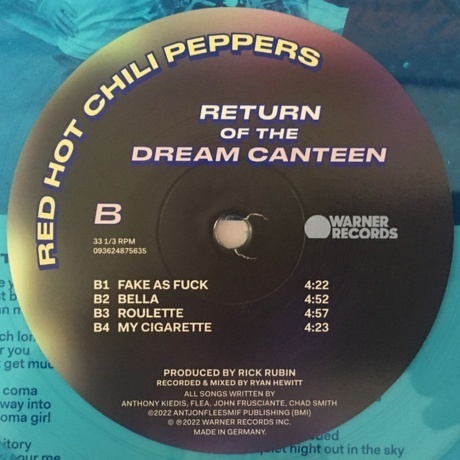 Red Hot Chili Peppers - Return Of The Dream Canteen (coloured) (0093624867364) виниловая пластинка - фото 10