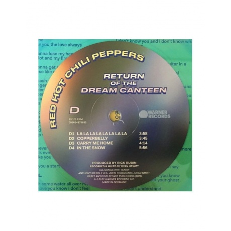 Виниловая пластинка Red Hot Chili Peppers, Return Of The Dream Canteen (coloured) (0093624867364) - фото 12