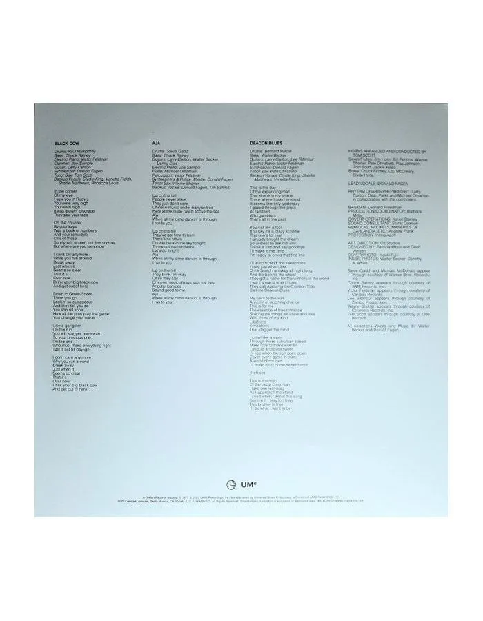 Виниловая пластинка Steely Dan, Aja (Box) (Analogue) (0753088144578) - фото 11