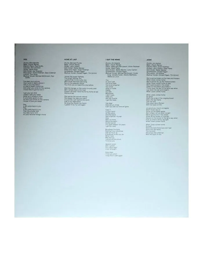 Виниловая пластинка Steely Dan, Aja (Box) (Analogue) (0753088144578) - фото 12