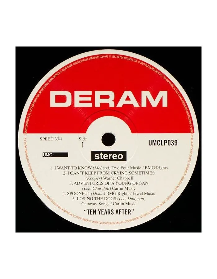 Виниловая пластинка Ten Years After, Ten Years After (0805520240390) - фото 3