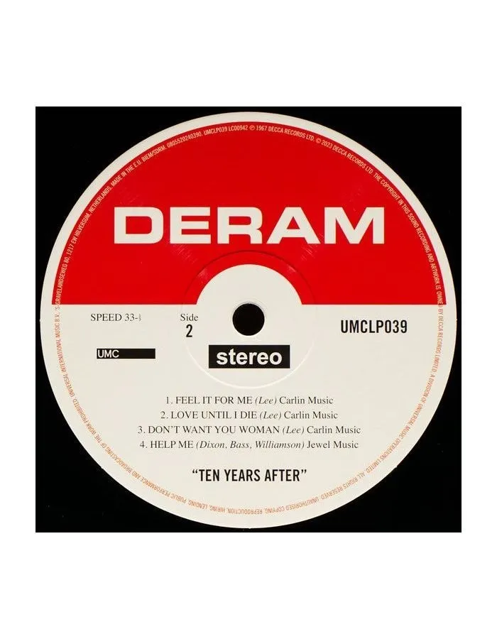 Виниловая пластинка Ten Years After, Ten Years After (0805520240390) - фото 4