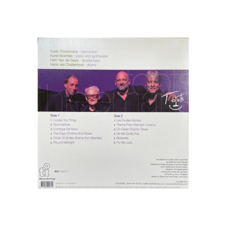 Виниловая пластинка Thielemans, Toots, European Quartet Live (coloured) (8719262022805) - фото 2