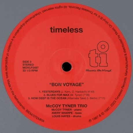 McCoy Tyner - Bon Voyage (coloured) (8719262030503) виниловая пластинка - фото 7