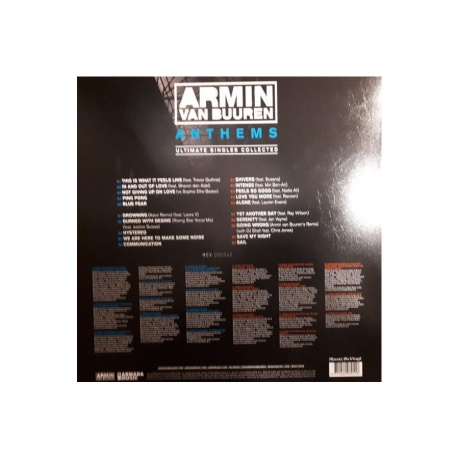 Виниловая пластинка Van Buuren, Armin, Anthems (coloured) (8719262030558) - фото 2