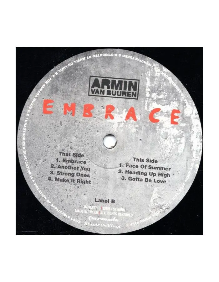 Виниловая пластинка Van Buuren, Armin, Embrace (8719262023260) - фото 6
