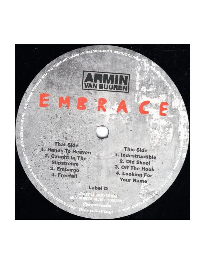 Виниловая пластинка Van Buuren, Armin, Embrace (8719262023260) - фото 8