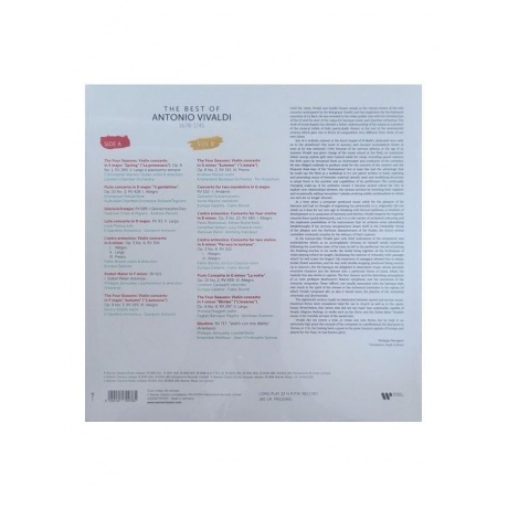 Виниловая пластинка Various Artists, Vivaldi: The Best Of (5054197704765) - фото 2